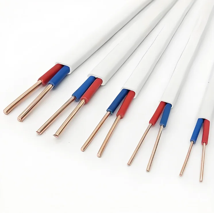 White sheathed wire 2 core 3 core 1mm 1.5mm 2.5mm parallel household pure copper power hard wire H03VVH2-F/H05VVH2-F