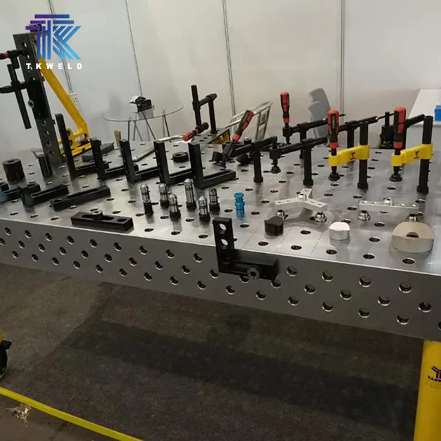 CE Certified TKweld Precision Nitriding 3D Cast Iron/Steel Flexible Welding Table D16/D28 New Condition with All Accessories