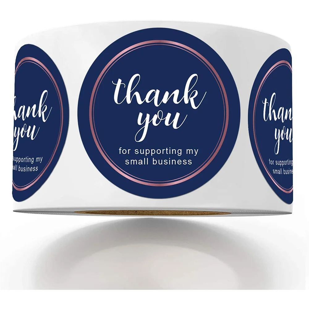 New Trends Thank You For Supporting My Small Business Stickers Chic Blue Thank You Stickers For Boxes Gifts Buy Thank You For Supporting My Small Business Stickers Custom Thank You Stickers Chic Blue