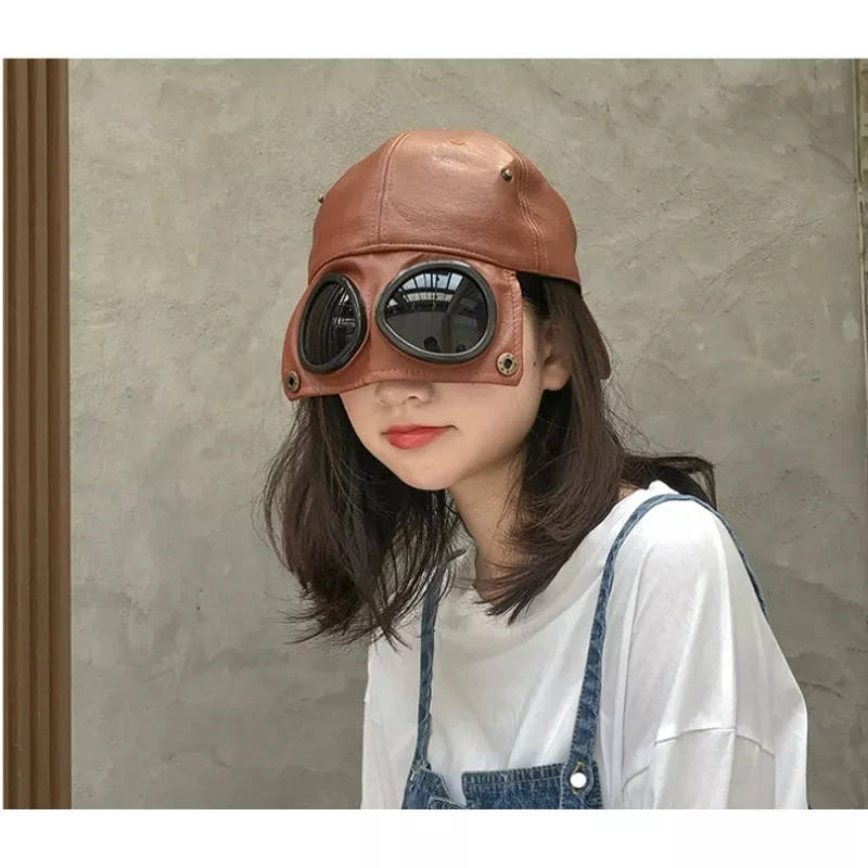 Fashion Pilot Retro Vintage Men and Women Baseball Cap Hat Curved Brim with  Goggles Aviation Cool Hats Hip Hop Caps - China Baseball Cap and Sports  Caps price