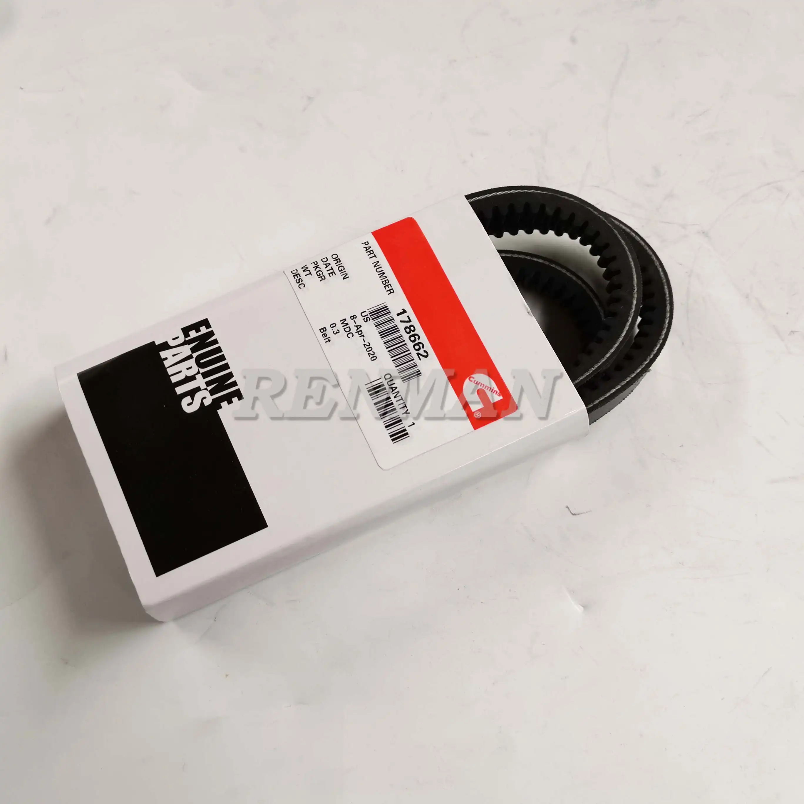 【BACKCHANNEL】スタジャン　size.M Cummins Diesel Engine V Belt 178662 176283 - Durable Pump Drive