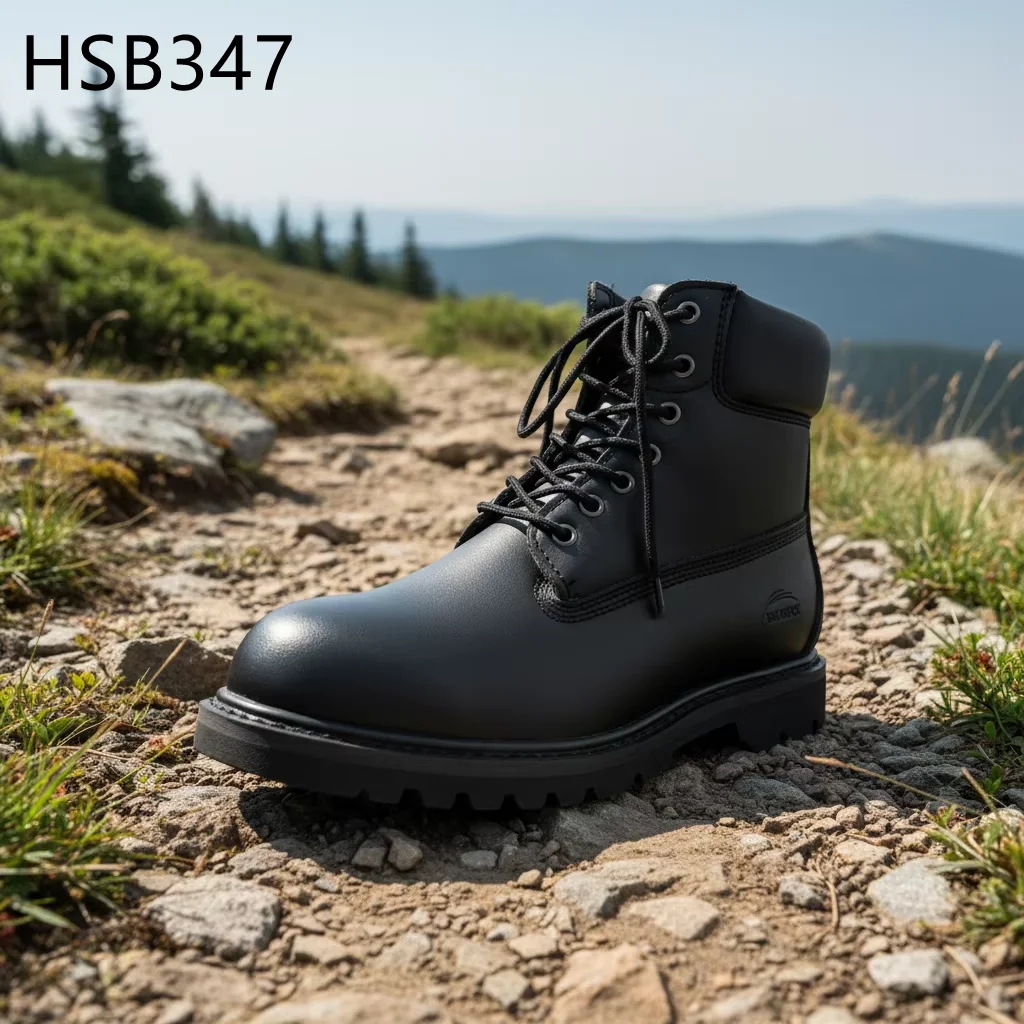 HY,Refinery Aneti-malulu Goodyear Rubber sole Safety Boots Heavy Industry Aneti-puncture Steel Toe Protection Security Boots HSB347