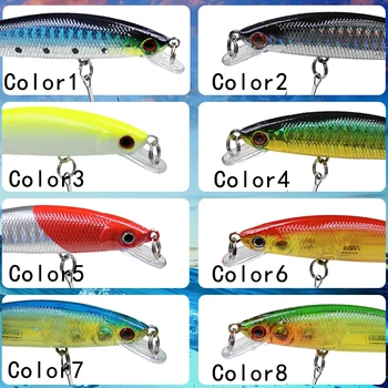 LURE Manufacturer 7.5g Floating Minnow Lure Bait Jerk Bait Hard Bait Rattles Plastic Fishing Trolling Lure – Minnow – view 4