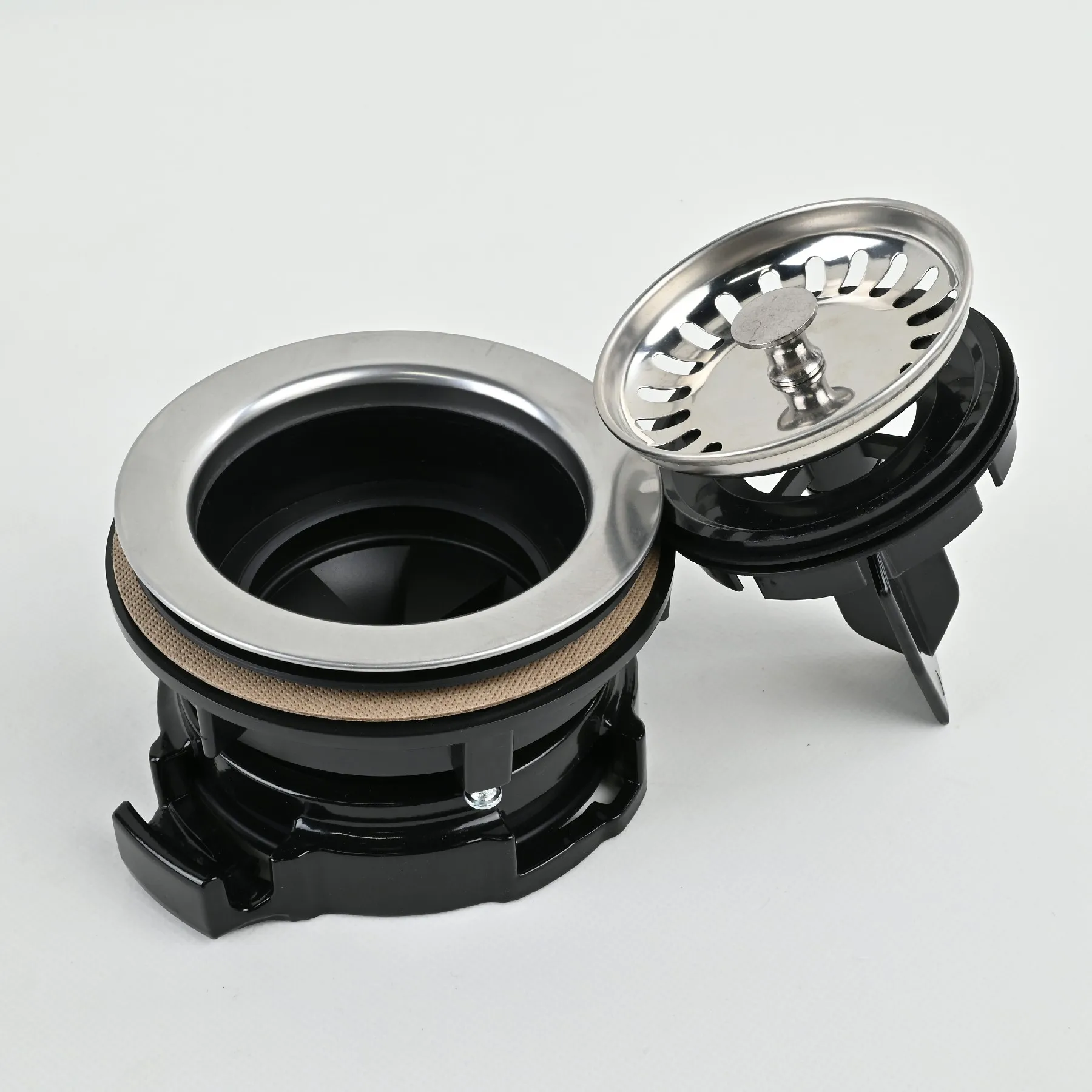 Triturador de residuos de alimentos de 375 W con bloqueo rápido, motor de CC, sistema de trituración 3 en 1, diseño sin cuchillas, protección contra sobrecargas._voghion.com
