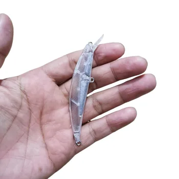 Cheery 9cm 12G Spearhead Series Embryo DIY Discoloration ABS Minnow Lure for Marlin Perch Sinking Min Fish Bait Blank – Minnow – view 2