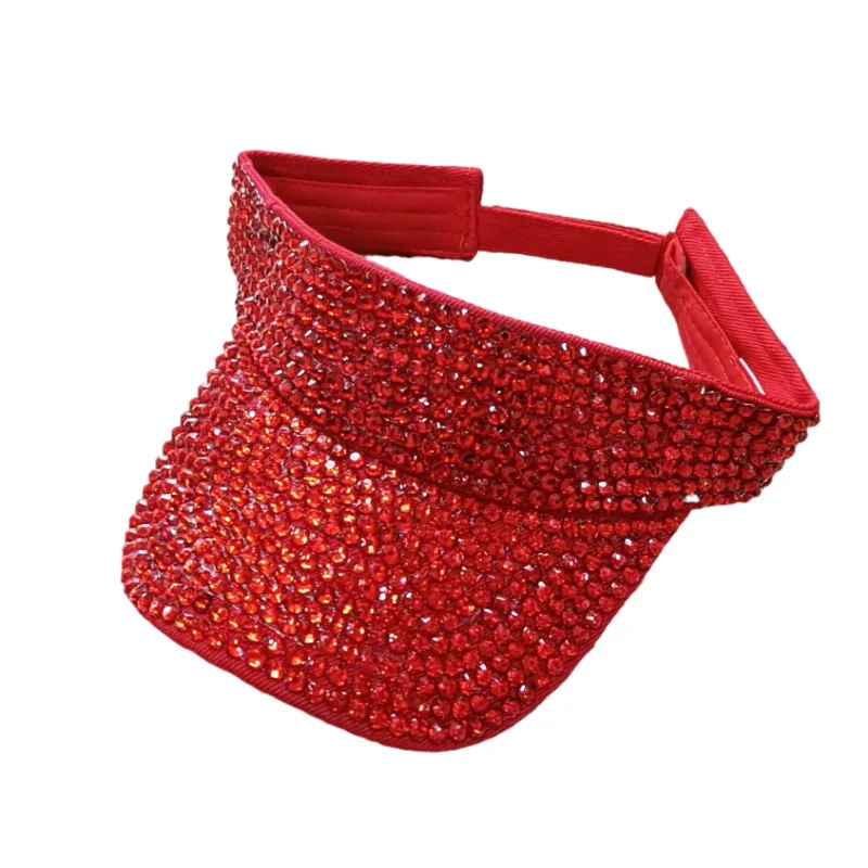 rhinestone golf visor