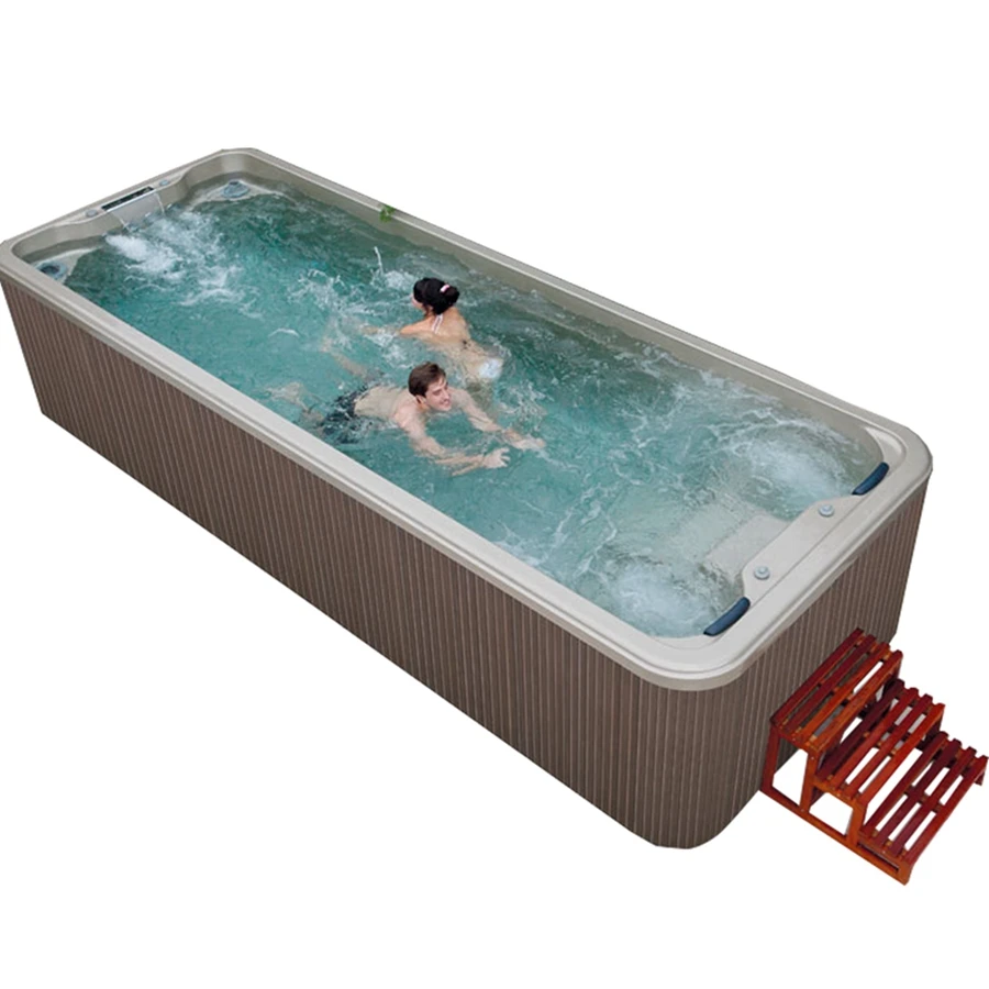 6m freestanding rectangular swim spa whirlpool china above ground swimspa outdoor swimming pool