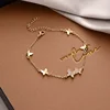 golden Elegant gold butterfly bracelet