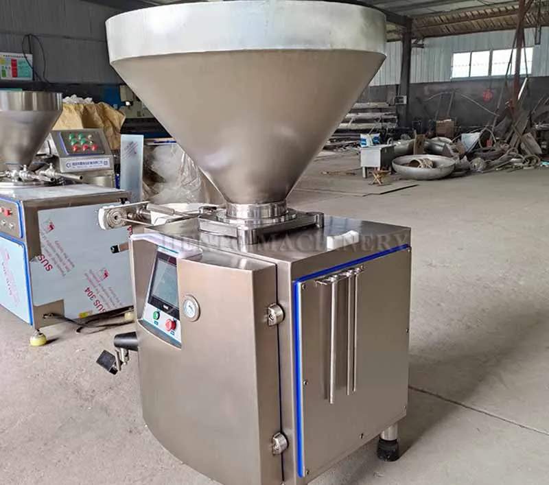 Large Output Meat Sausage Smokehouse / Sausage Stuffer Making Machines / Sausage Filler Machine Line