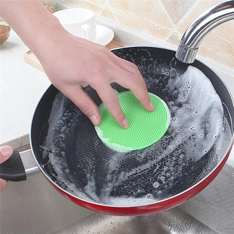 1pc Fruit & Vegetable Cleaning Brush For Kitchen Pots