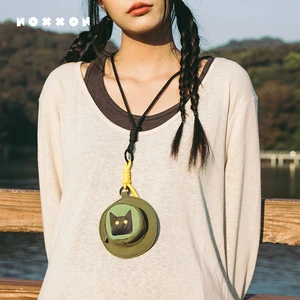 NOXXON Custom Embroidery Small Hanging Jewelry Purse Nylon Coin Purse  Lovely Change Wallet Money Bag for Girls