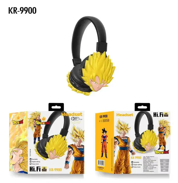 KR9900 Popular Children's Cartoon Creative Headwear Wireless Foldable BT Earphones Gift Earphones
