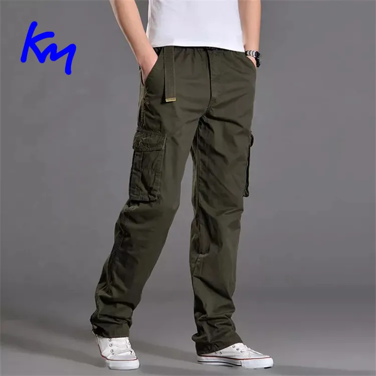 Men Cargo Jogger Pants Cargo Multi Pockets Custom Straight Track Pant ...