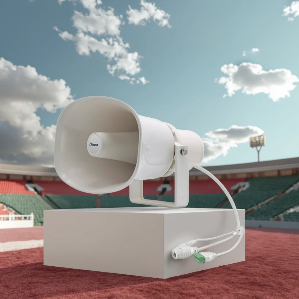 Thinuna IP-30HS III SIP Active POE Horn Speaker with Built-in Amplifier 30W Outdoor IP66 Waterproof PA System Horn IP Speakers