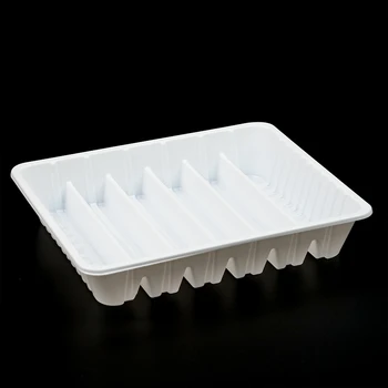 Blister  plastic disposable  6 compartment food grade  material modified atmoshphere packaging tray for precooked meals