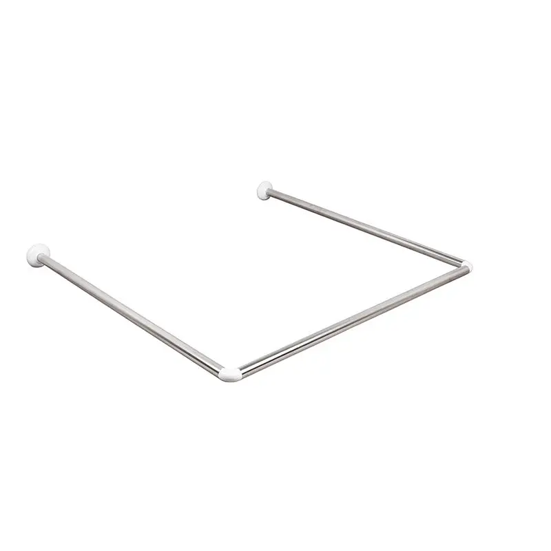 Custom U/l Shape Shower Curtain Rod 90*90cm Bath L Rod Shower Curtain