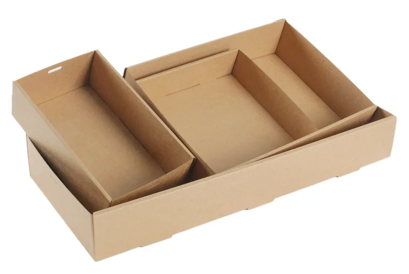 F Corrugated Cardboard Food Packaging Box With Window Lunch Box Large Capacity Cake Snack Packaging Box supplier