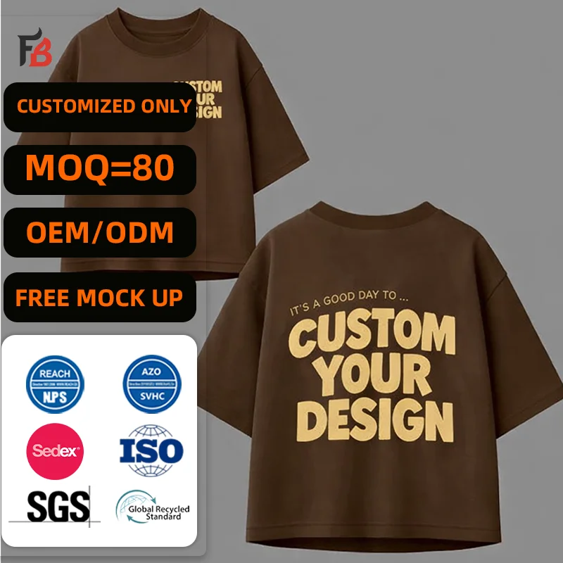 Manufacture Wholesale Custom All Over Print Oversize Cotton t Shirt Front and Back Print