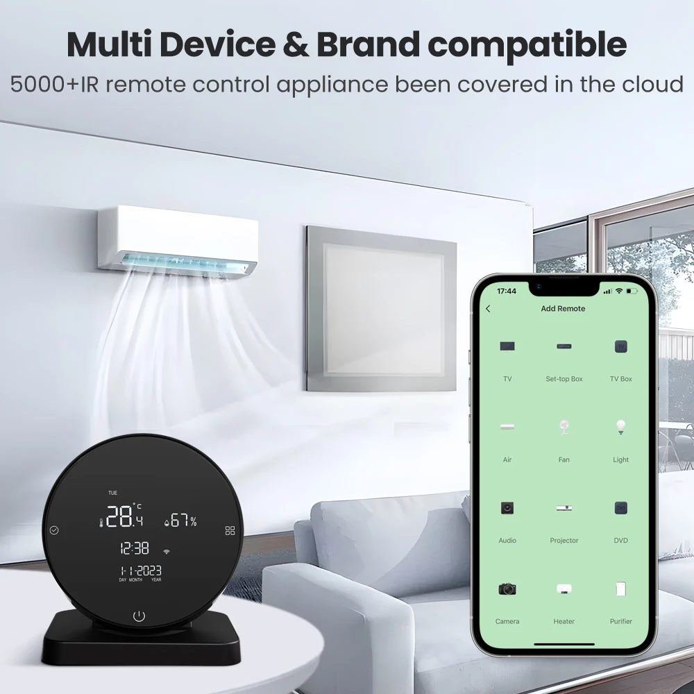 Temperature And Humidity Calibration Function Tuya Smart App Room Wifi Humidity Temperature