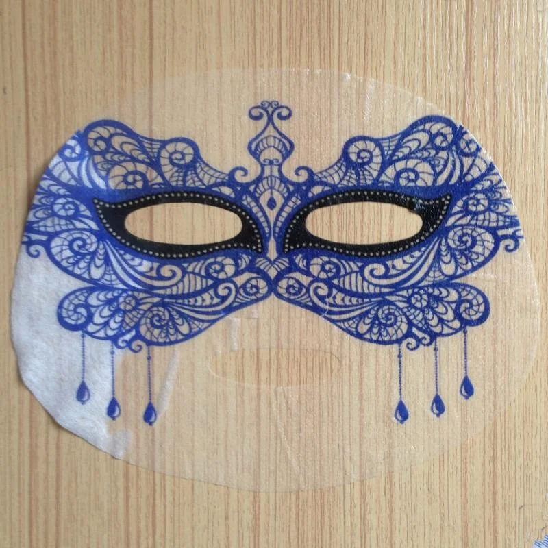 Pattern Printing Mask Bio Cellulose Facial Mask Paper Raw Material Dry Cotton Cloth Non Woven Fabric for Face Mask Sheet