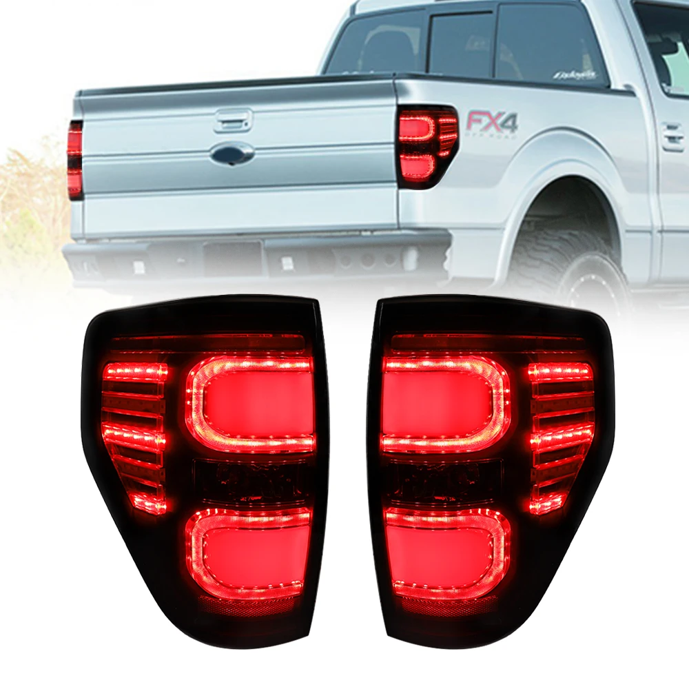 フォードf150 F-150 2009-2014 Ledテールライトスモークハウジングリアブレーキランプl &  Rf150ピックアップトラックテールライトに適合 - Buy For Ford F150 Led Tail Light,F150 Led Tail  Light,For Ford F150