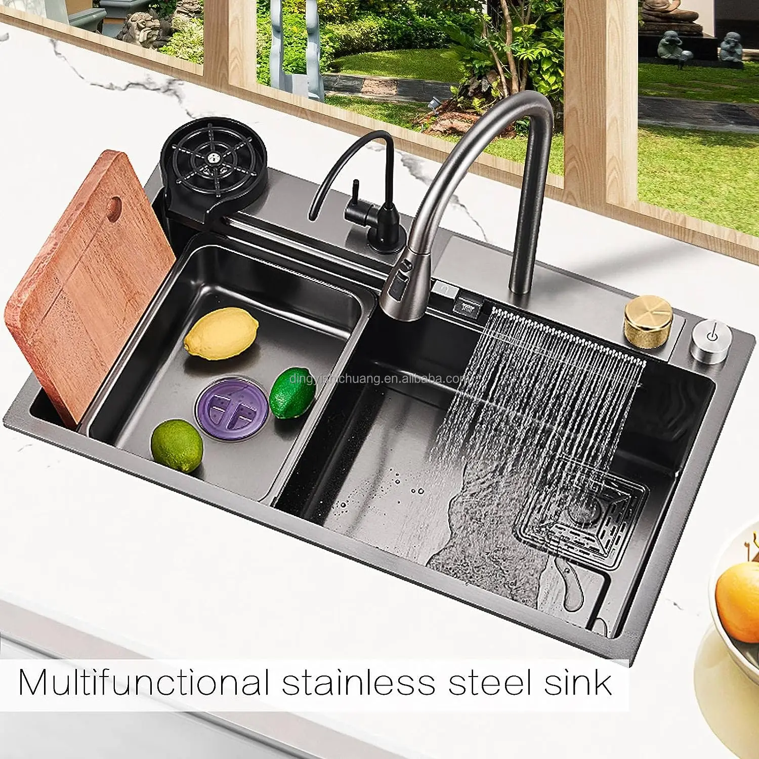 Stainless Steel Kitchen Sink With Nano Coating Buy Kitchen Crusher