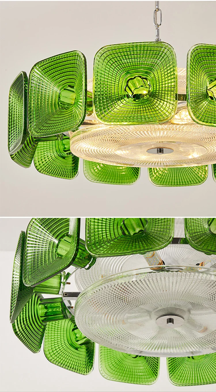 cpl 457 artistic french style murano glass chandelier  creative designer led pendant light for hotel lobby-3