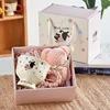 Pink cat mug-towel bear set