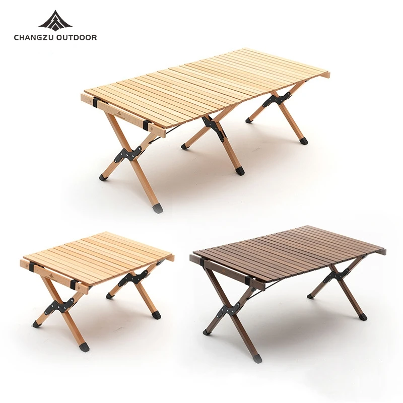 Распродажа, портативный складной стол для кемпинга, барбекю, обеда, пикника, столы с подставкой из Букового дерева, уличные журнальные столики и стулья в комплекте