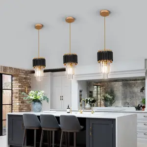 Zeal Lighting Restaurant Indoor Decoration Bedside Hanging Crystal Pendant Light for Kitchen Island