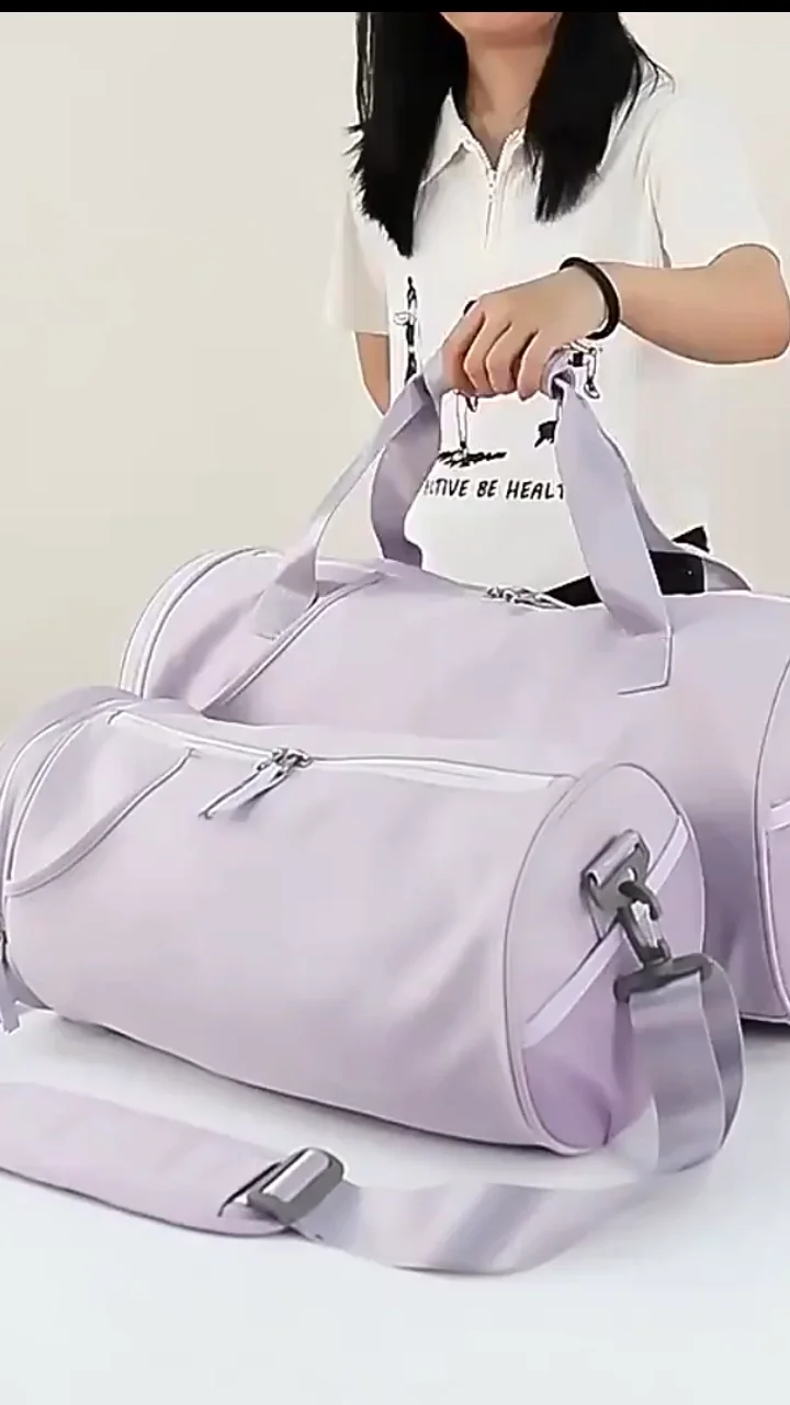 Wholesale Women Men Gym Handbags Custom Logo Female Travel Sports Bags