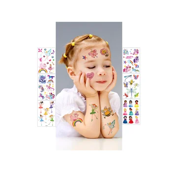 Face Tattoos Waterproof Temporary Sticker Fake Body Arm Face Decorative Sticker for kids