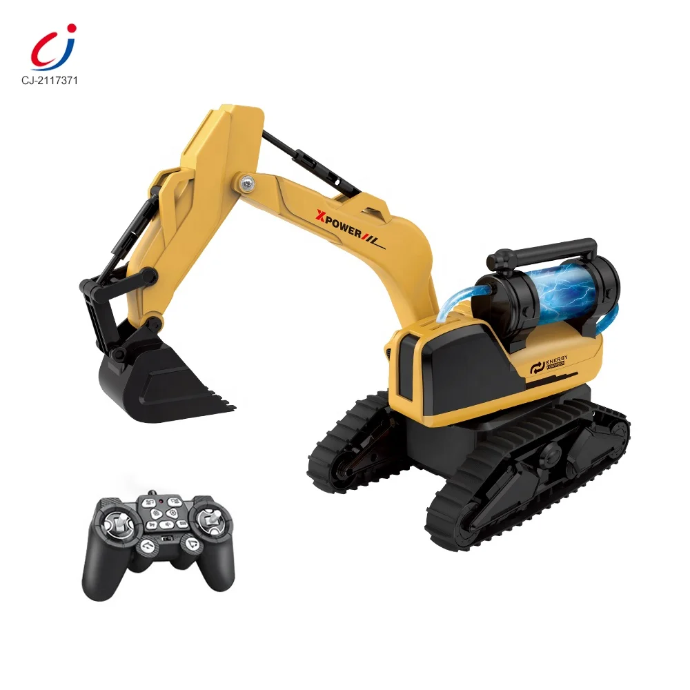 Boys 13 Channel  Plastic Remote Control Construction Game Mainan Simulation Hydraulic Rc Excavator Truck