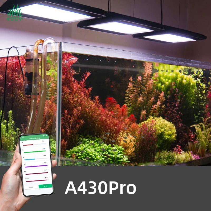 WEEKAQUA A430pro Black LED Aquarium Light - 120W LED Aqua System