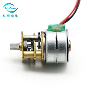 Mini Moteur Pas à Pas GM12-15BY 5V 380:1 – Réducteur Métal 2 Phases 4 Fils, Ultra Précis Pour Projets DIY