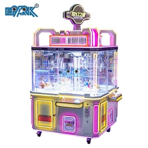 Commercial Gifts 4 Player Coin Operated Candy Grabber Claw Crane With Led Lights for Sale