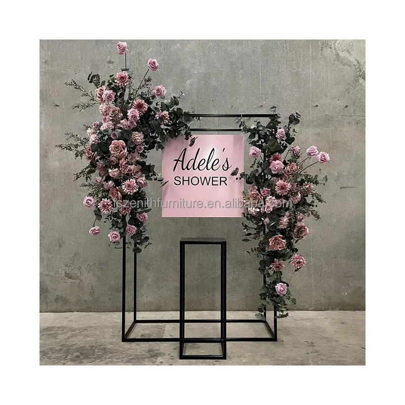 Support De Toile De Fond Arche En Métal – Taille 4 à 7,2 Pieds – Pour Mariage, Anniversaire, Décoration événement
