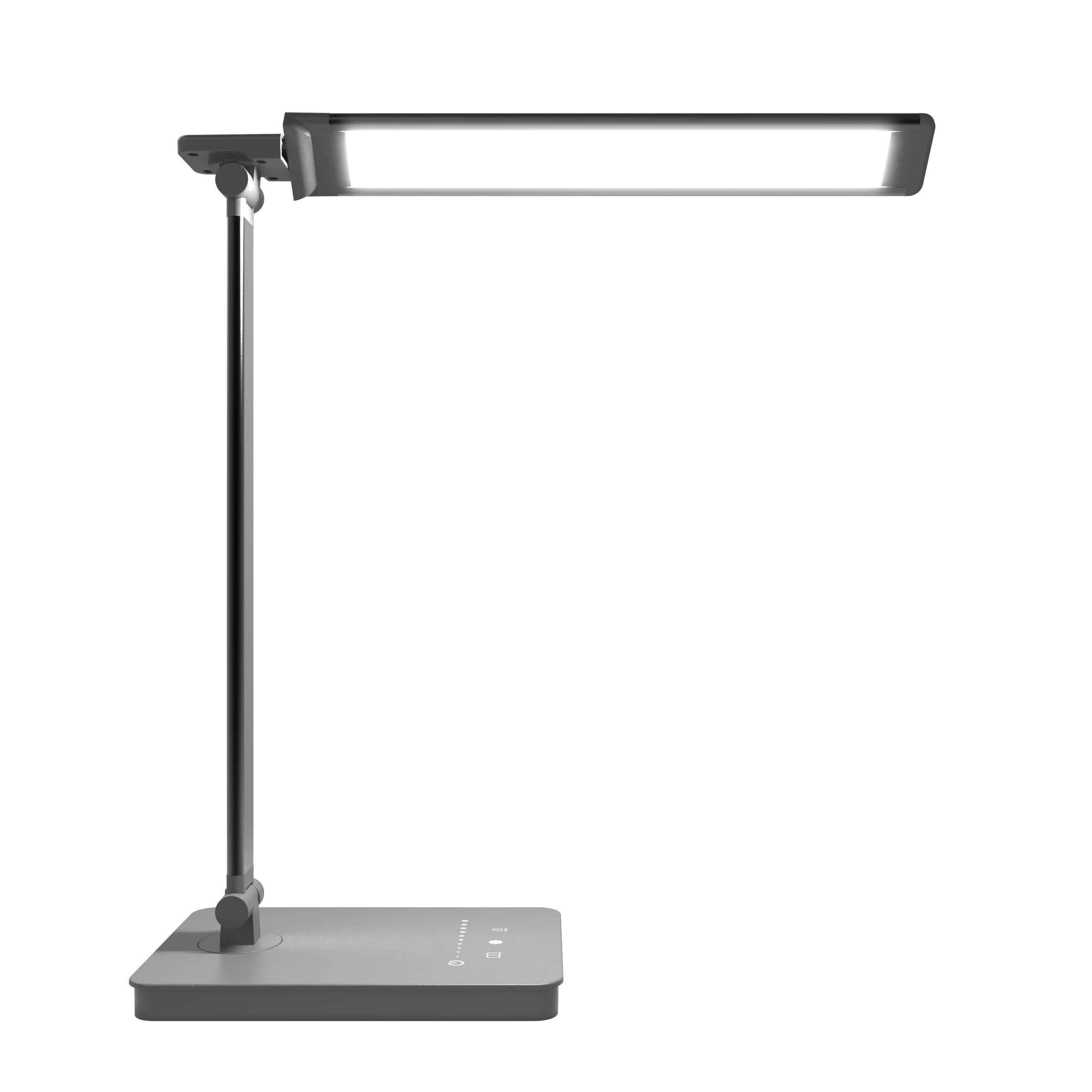 Wireless Charger Led Desk Lamp with double USB Charging Port for home office