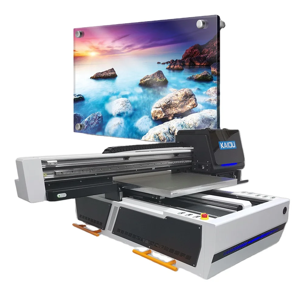 Kaiou XP600 Compress Uv Printer Multifunction for Acrylic Glass Plaques and Cufflinks Flatbed Uv Printer 6090