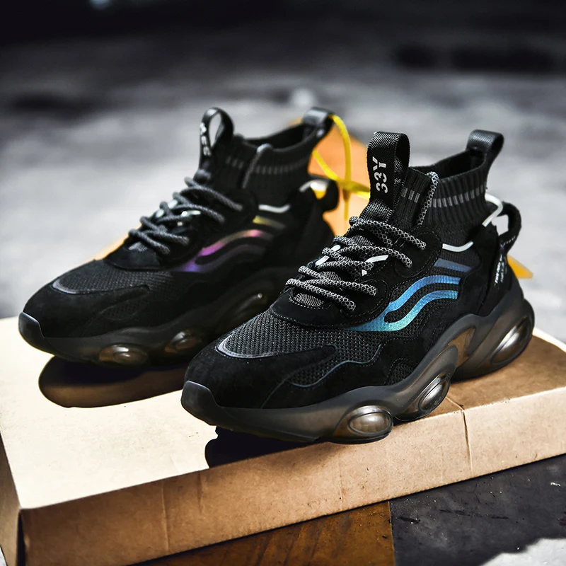 Прозрачные кроссовки для бега с подкладкой из попкорна на заказ удобные легкие в темноте стильные мужские модные кроссовки с подкладкой из легкого меха