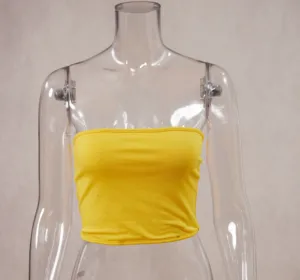 New MemorieSea Tube Tops Women's Sexy Strapless and Crop Top
