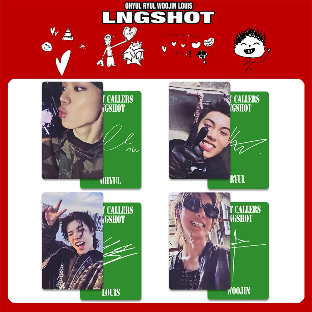 K-POPアイドル LNGSHOT SHOT CALLERS アルバム 4枚セット ロモカード