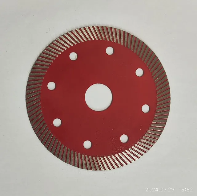 High quality 6 Inch Diamond Porcelain Continuous Turbo Saw Blade Ceramic Cutting Blade Cutting Disc for Porcelain Tiles Granite