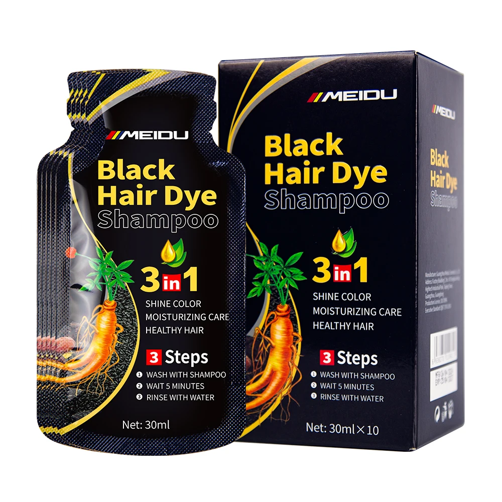 meidu black hair dye shampoo in sachet| Alibaba.com