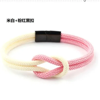 Mix Color Magnetic Titanium Steel Adjustable Knot Friendship