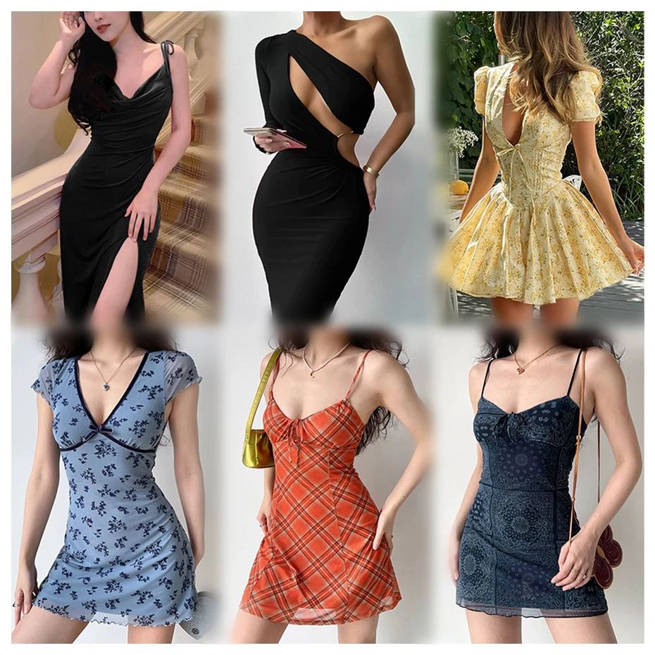 Cheap Hot Sale Clothes Bale Bodycon Dress Women Factory Wholesale Women  Dress, Casual Brand New Turkey Dresses Women Clothing