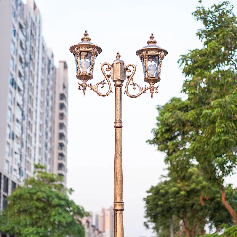 Decorative Antique Matched Aluminum Classic European Style Lamp Pole ...