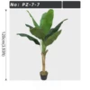 Single Trunk Realistic Green Artificial Banana Tree