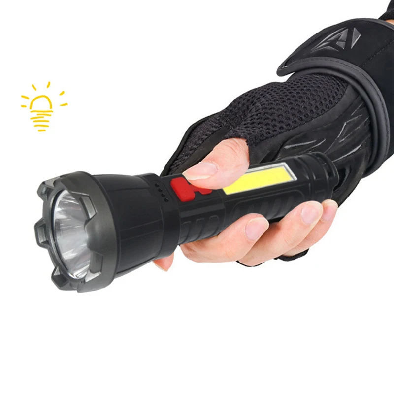 Portable Mini LED Flashlight Powerful USB Rechargeable Tactical Torch with ABS Body IP65 Rated for Fleshlight and Linterna