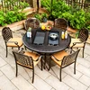 6 chairs + 136cm BBQ table